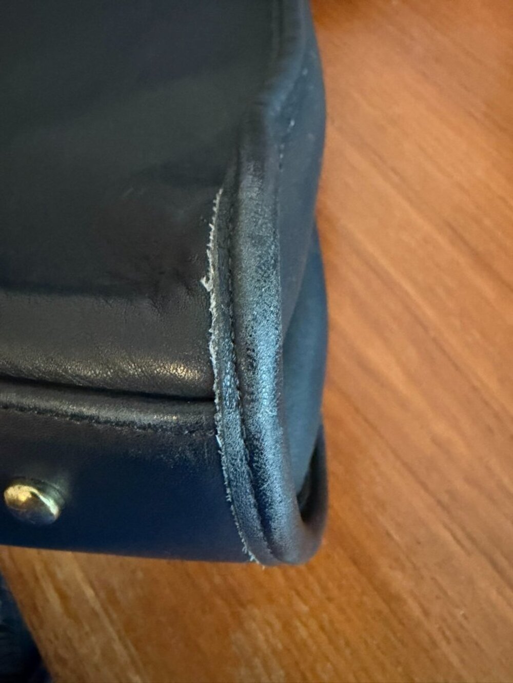 Vintage Coach Barclay Tote Black Glovetanned leather Briefcase #9096 - Picture 14 of 15